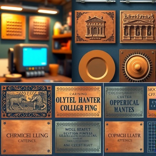 铜牌制作工艺革新：从手工錾刻到现代蚀刻技术发展(图1)