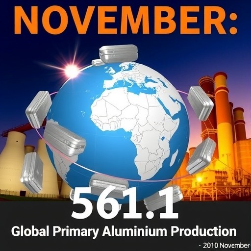 IAI：11月份全球原铝产量为561.1万吨(图1)