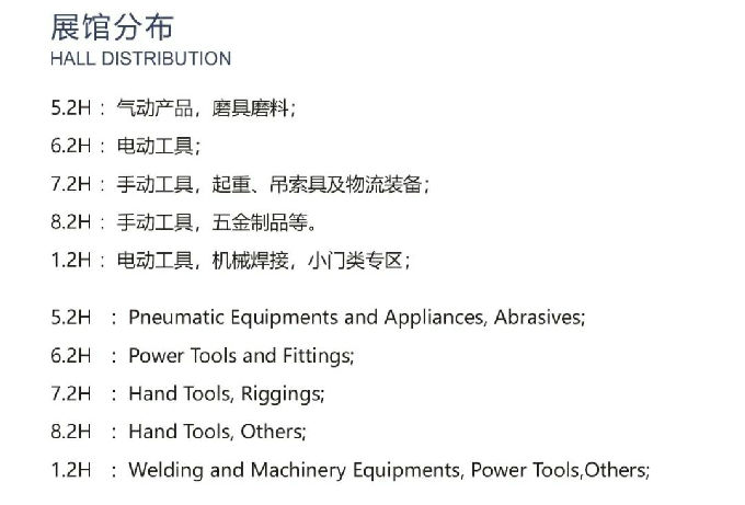 国际五金展观众实用指南(图8)
