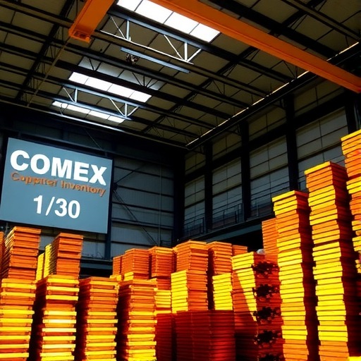 COMEX铜库存环比下降299吨 行情解析(图1)