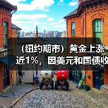 (纽约期市)黄金上涨近1%,因美元和国债收益率回落(图1) (纽约期市)黄金上涨近1%,因美元和国债收益率回落(图1)