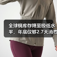 全球铜库存降至极低水平,年底仅够2.7天消费(图1) 全球铜库存降至极低水平,年底仅够2.7天消费(图1)