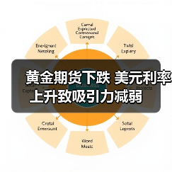 黄金期货下跌 美元利率上升致吸引力减弱(图4) 黄金期货下跌 美元利率上升致吸引力减弱(图4)