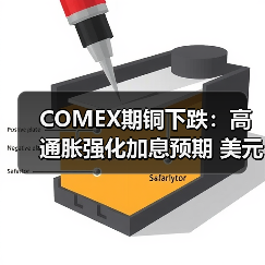 COMEX期铜下跌:高通胀强化加息预期 美元走强压制铜价(图2) COMEX期铜下跌:高通胀强化加息预期 美元走强压制铜价(图2)