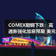 COMEX期铜下跌:高通胀强化加息预期 美元走强压制铜价(图3) COMEX期铜下跌:高通胀强化加息预期 美元走强压制铜价(图3)