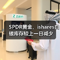 SPDR黄金，ishares白银库存较上一日减少（图1）