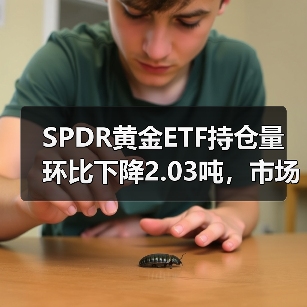 SPDR黄金ETF持仓量环比下降2.03吨，市场有何反应？（图2）