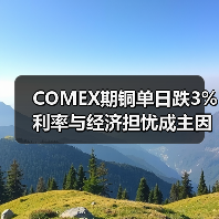 COMEX期铜单日跌3% 利率与经济担忧成主因（图3）