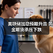 美联储加息预期升温 黄金期货承压下跌（图1）